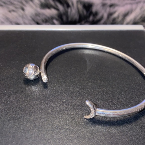 Pandora Moments Moon and Stars Open Bangle - Picture 5 of 5